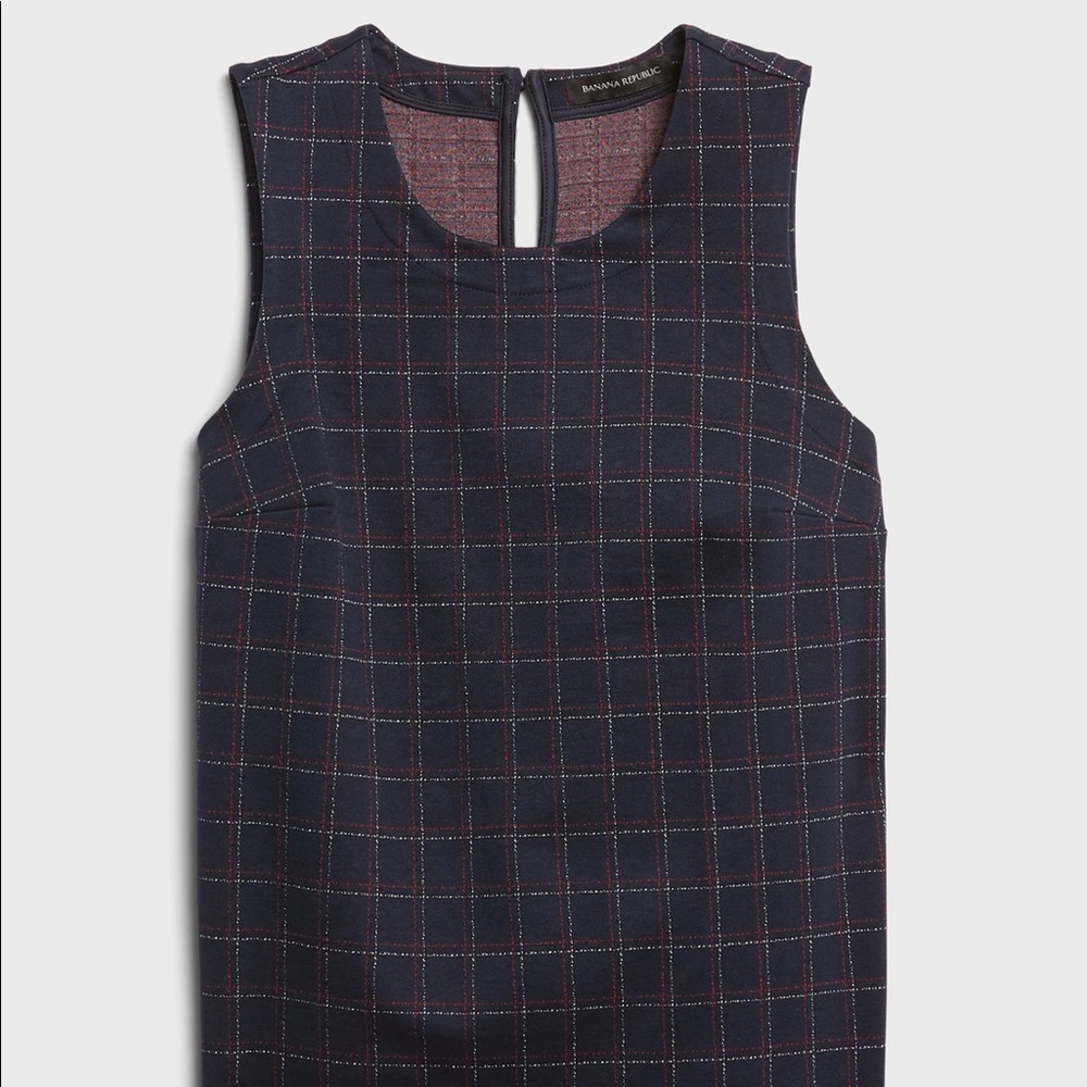 - Banana Republic plaid crop shell shirt size small - Picture 2 of 4